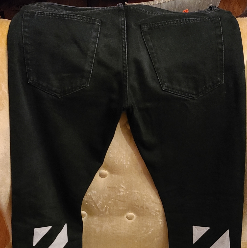 OFF-WHITE jeans - diagonal back leg
